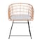 Flash Furniture 3PC Natural Rattan Rope Bistro Set with Side Table TW-VN01516-NAT-LGY-GG - alternate 8